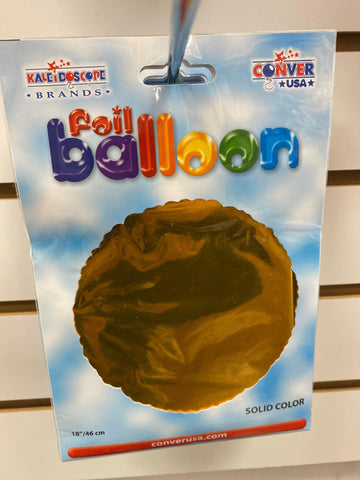 Solid Round Gold Single Pack 18 inch - Lift balloons 