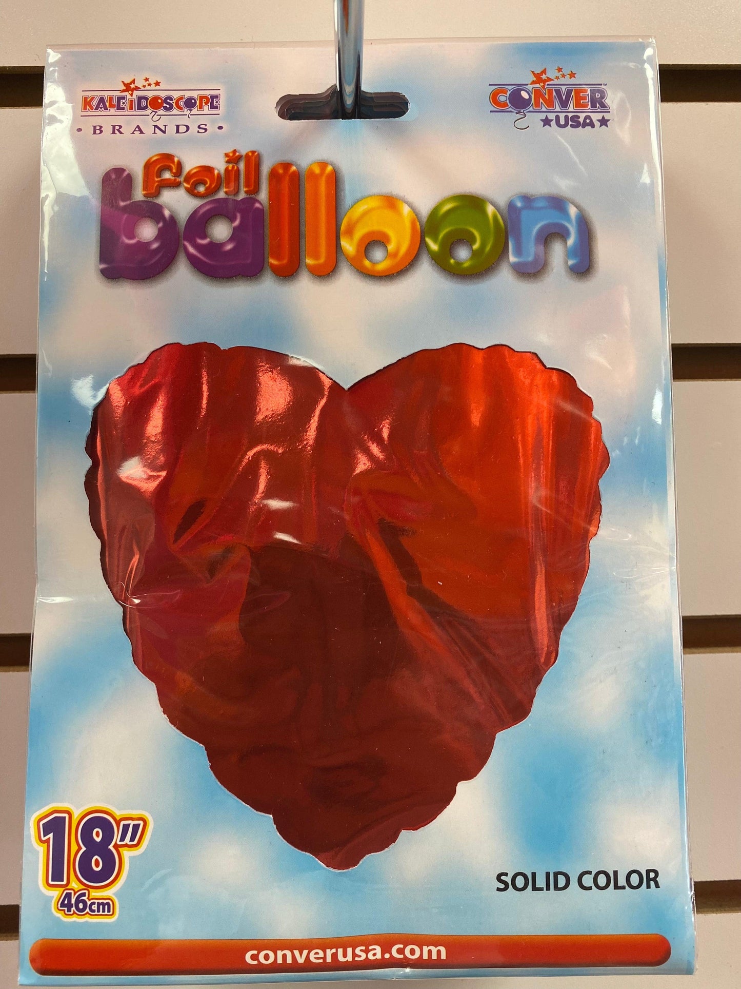 Solid Heart Burgundy  18 inch Single Pack - Lift balloons 