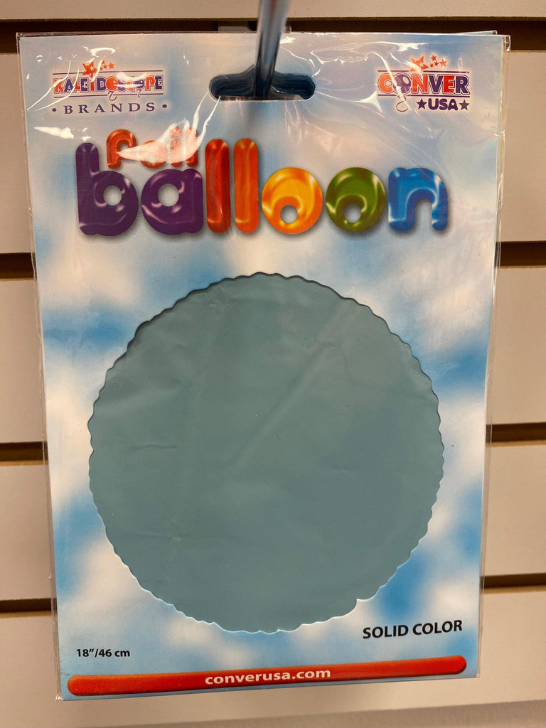 Solid Round Light Blue Single Pack 18 inch - Lift balloons 