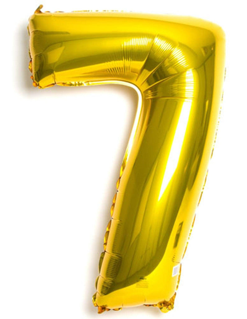Number 7 Gold Foil Balloon 34 inch - Lift balloons 