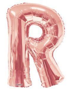 R  Rose Gold Foil Letters  34 Inch - Lift balloons 