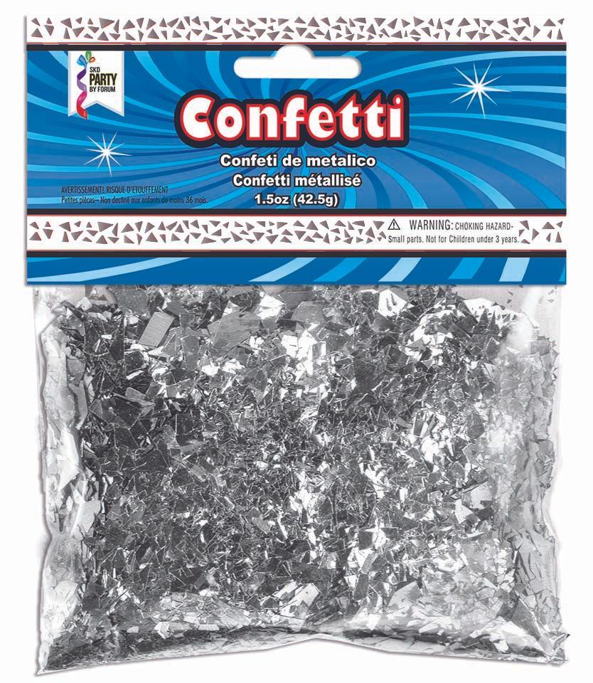 Metallic Confetti Crumbs - Silver - Lift balloons 