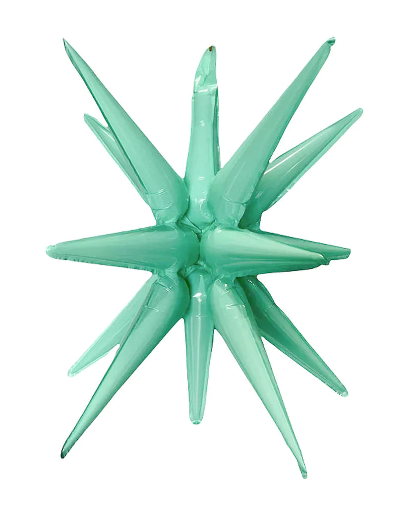 Starburst Mint 3D Foil Balloon - 22" in.