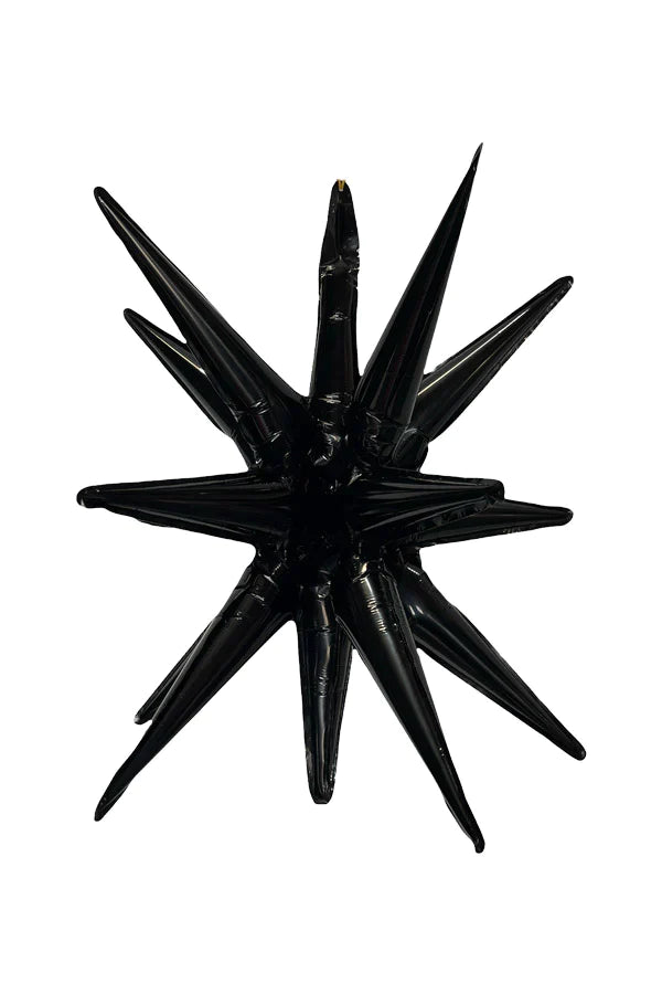 Starburst Black 3D Foil Balloon - 22" in. - Lift balloons 