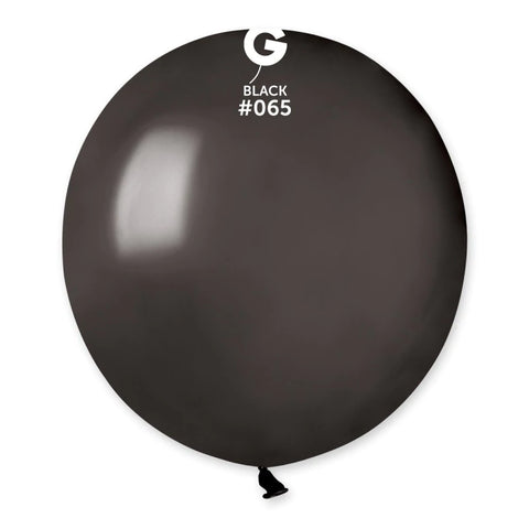 Metallic Balloon Black GM150-065   19 inch - Lift balloons 