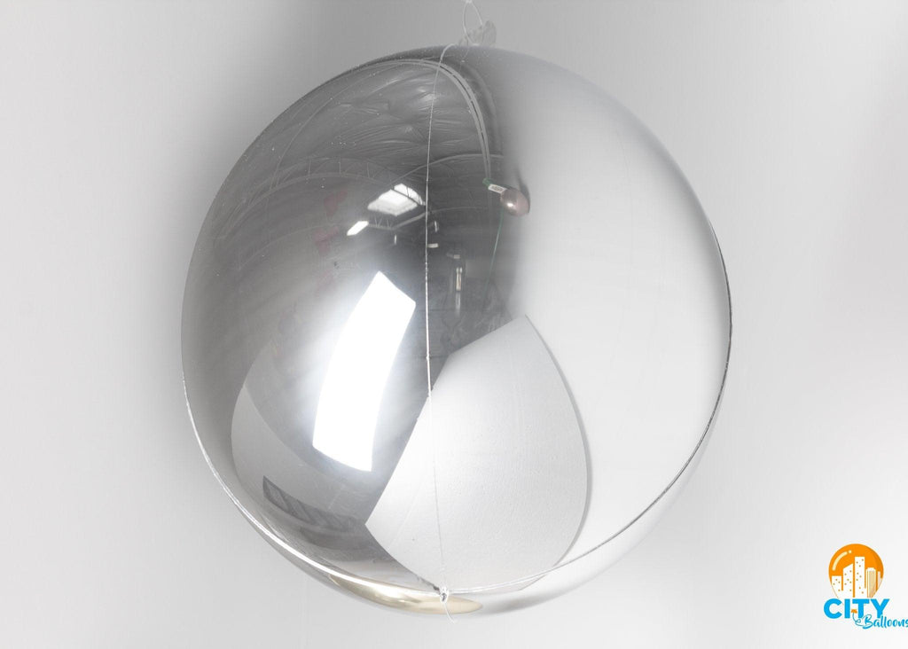 Orb Foil Balloon Spheres 15 inch Silver - Lift balloons 