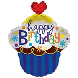 Happy Birthday Cupcake 22 Inch - Lift balloons 