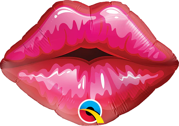 Red Kissey Lips 14" - (Flat). 40213