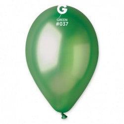 Metallic Balloon Green AM50-037.  5 Inch - Lift balloons 