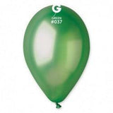 Metallic Balloon Green GM110- 037   12 Inch - Lift balloons 