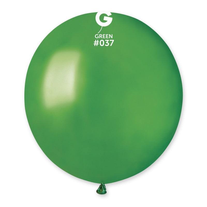 Metallic Balloon Green GM150-037   19 inch - Lift balloons 