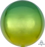 Ombré Orbz Yellow & Green 15" - (Single Pack). 3984601