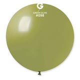 Solid Balloon Olive Green G30-098. 31 inch - Lift balloons 