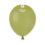 Solid Balloon Olive Green A50-098    5 inch - Lift balloons 
