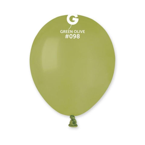 Solid Balloon Olive Green A50-098    5 inch - Lift balloons 