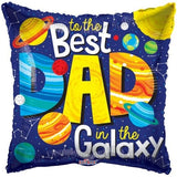 18″ To The Best Dad In The Galaxy - (Single Pack). 86125-18