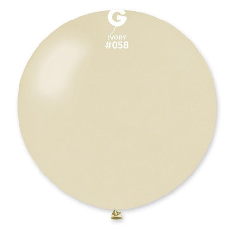 Metallic Balloon Ivory GM30-058   31 inch - Lift balloons 