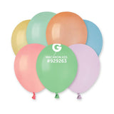 Solid Balloon Macaron Assorted Pastel 5 inch - Lift balloons 
