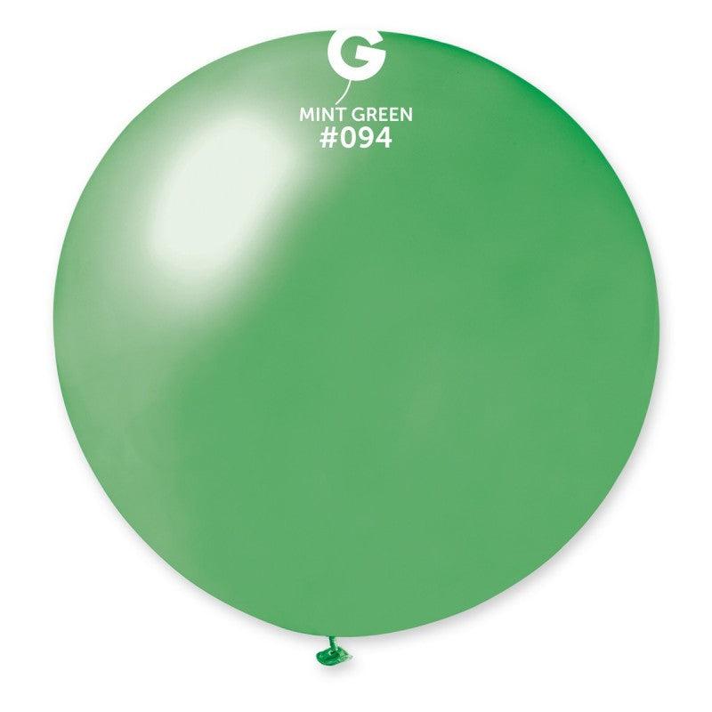 Metallic Balloon Mint Green GM30-094  31 inch - Lift balloons 