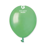Metallic Balloon Mint Green AM50-094    5 inch - Lift balloons 