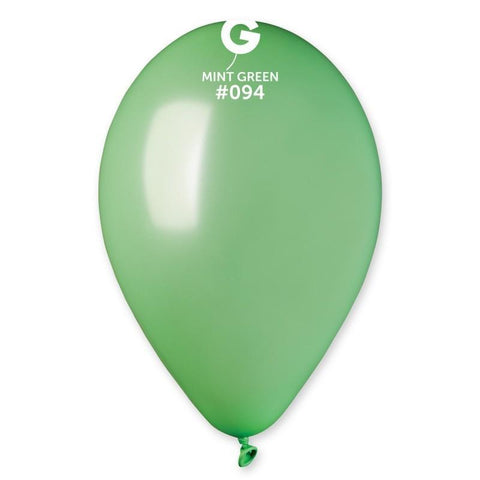 Metallic Balloon Mint Green GM110-094  12 Inch - Lift balloons 