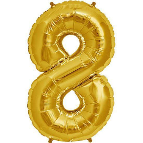 Numbers 8  Foil Balloon  14  Inch - Lift balloons 
