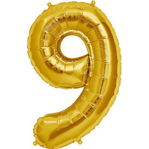 Numbers 9  Foil Balloon  14  Inch - Lift balloons 