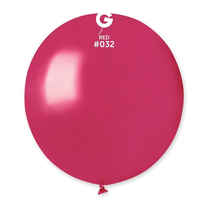 Metallic Balloon Red GM150-032.  19 inch - Lift balloons 