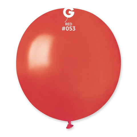 Metallic Balloon Red GM150-053.  19 inch - Lift balloons 