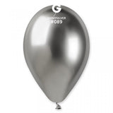 Shiny Silver Balloon GB120-089   13 inch - Lift balloons 