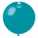 Solid Balloon Turquoise G30-068   31 inch - Lift balloons 