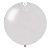Metallic Balloon White GM150-029  19 inch - Lift balloons 